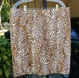 Animal print skirt